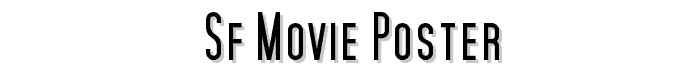 SF Movie Poster font